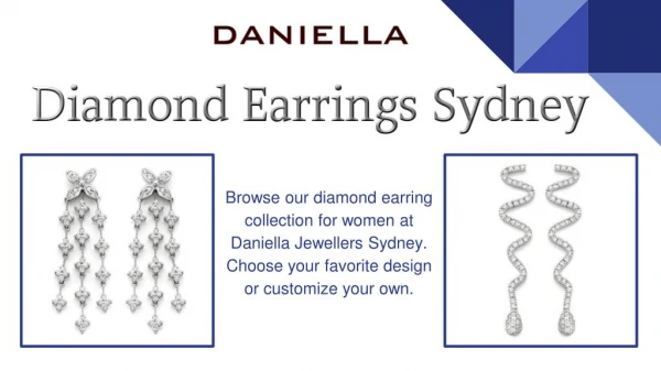 Diamond Earrings Sydney | Daniella Jewellers