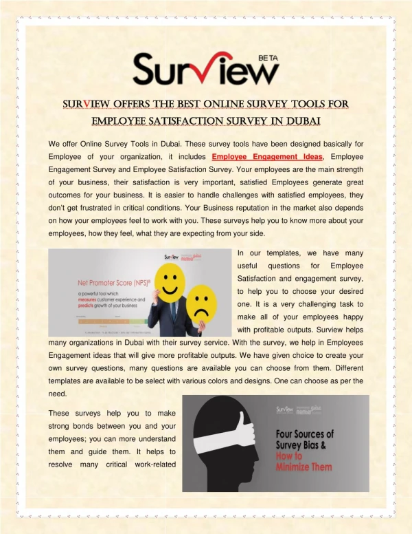 sur surv view offers the best online survey tools