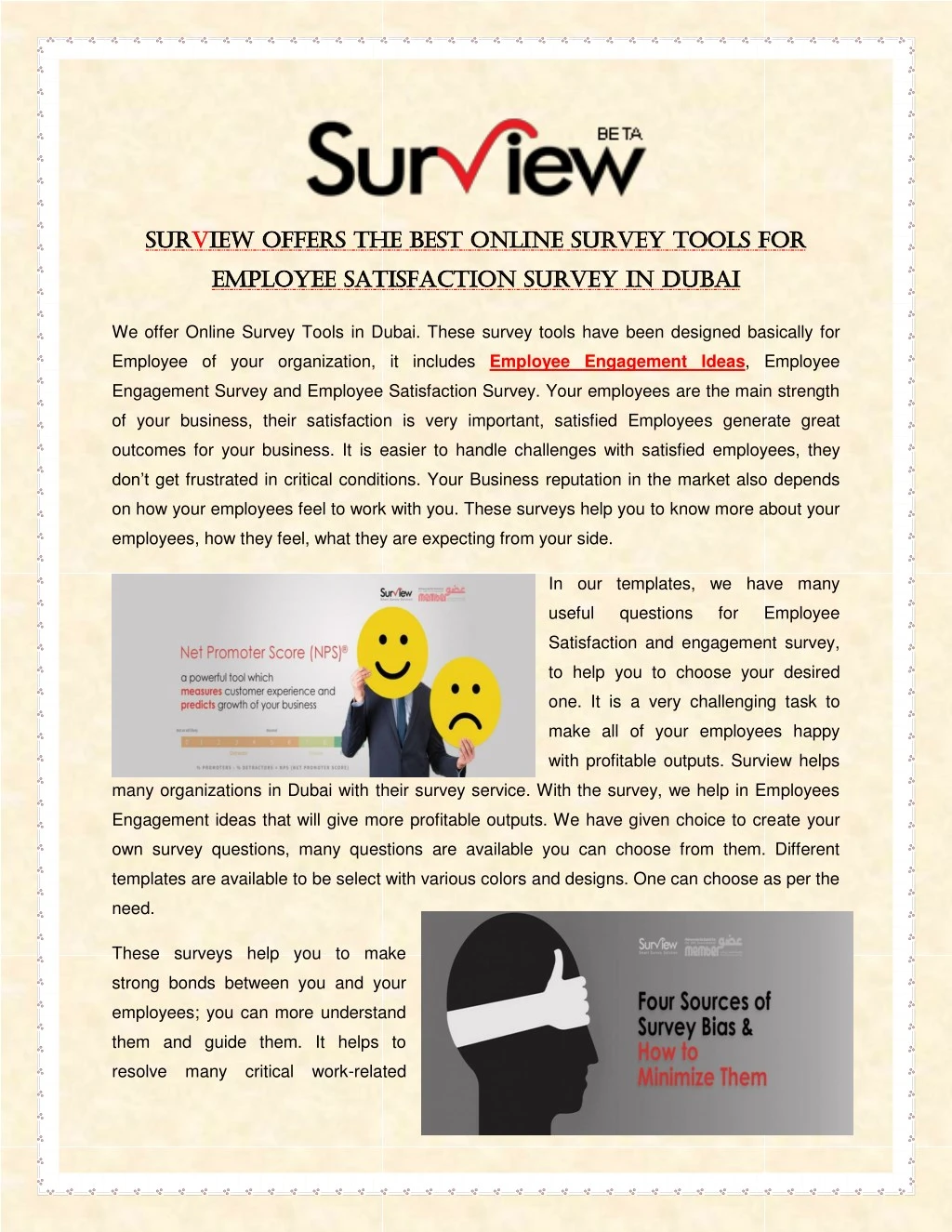 sur surv view offers the best online survey tools