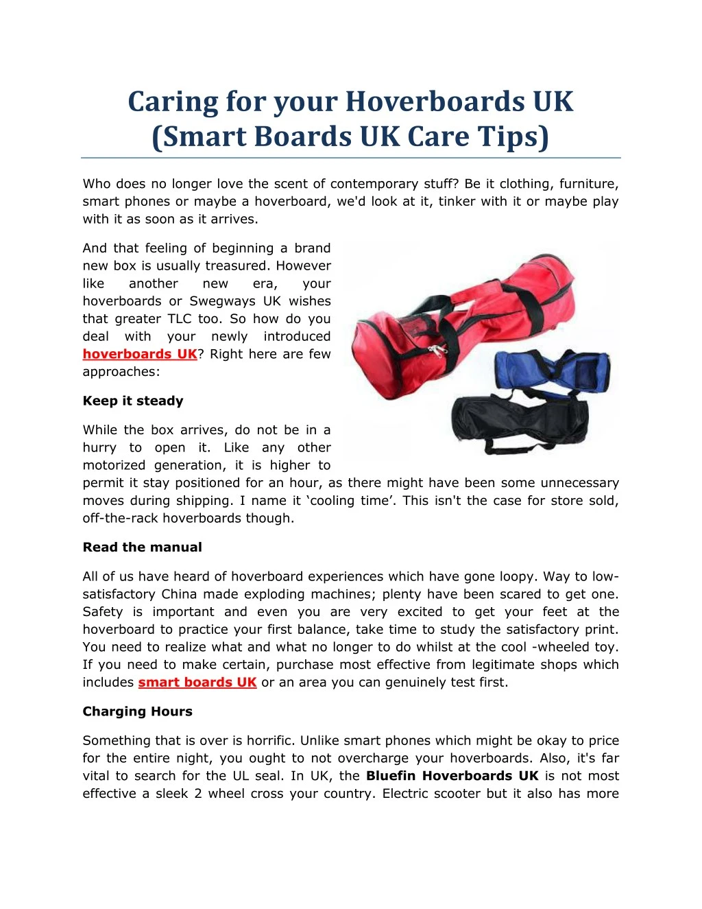 caring for your hoverboards uk smart boards