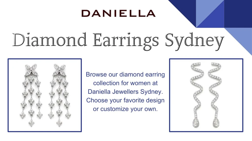 browse our diamond earring collection for women