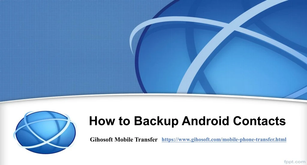 how to backup android contacts