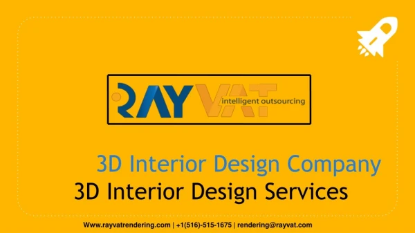 3D Interior Design Company | 3D Interior Design Services