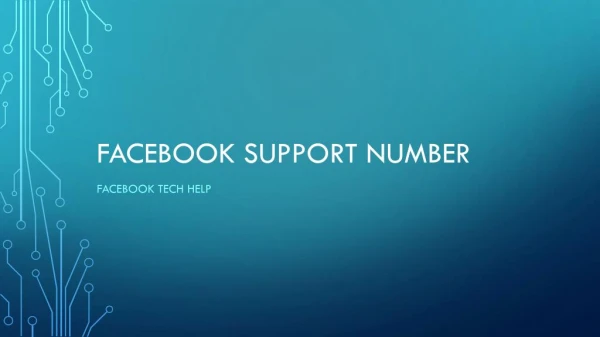 facebook support number