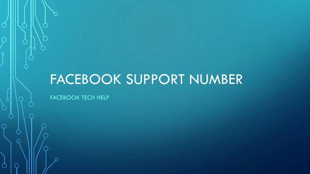 facebook support number