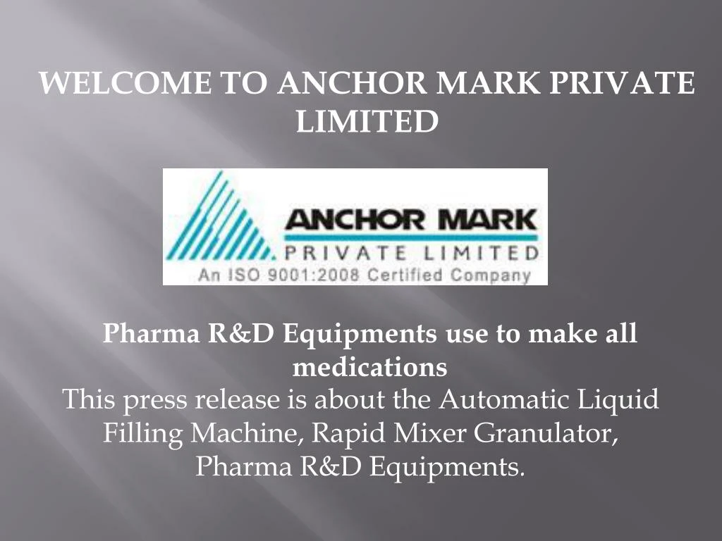 welcome to anchor mark private limited