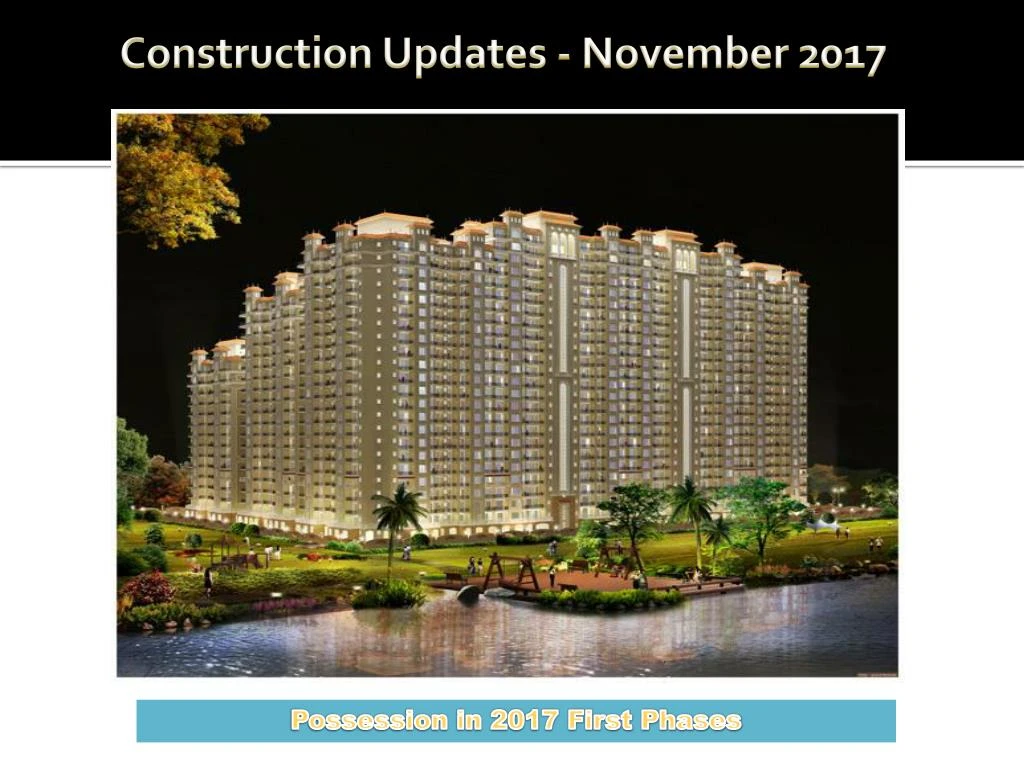 construction updates november 2017