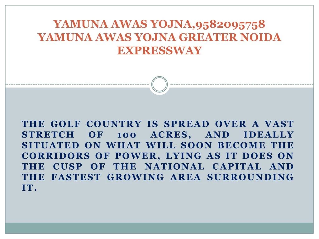 yamuna awas yojna 9582095758 yamuna awas yojna greater noida expressway