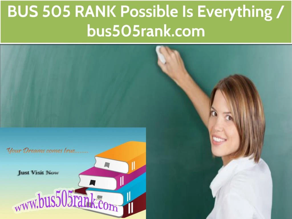 bus 505 rank possible is everything bus505rank com
