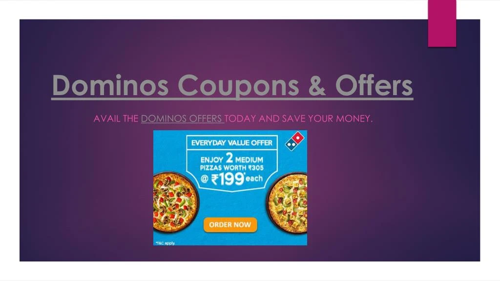 dominos coupons offers