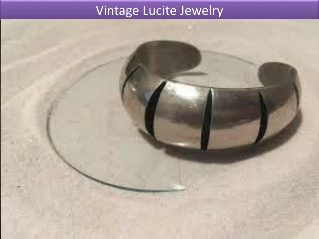 vintage lucite jewelry