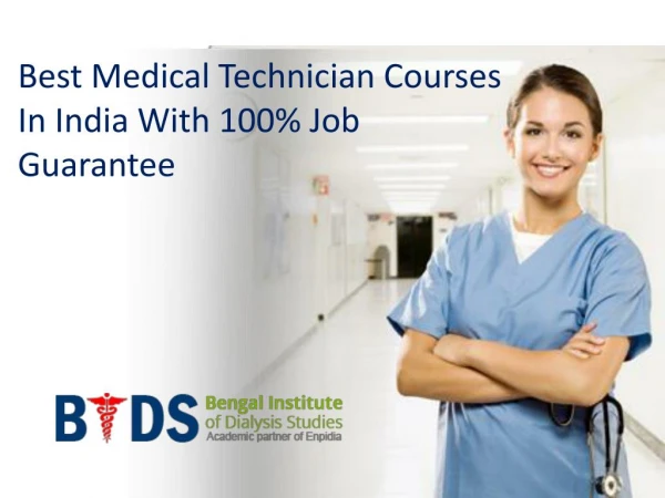 Best Medical Technician Courses In India With 100% Job Guarantee