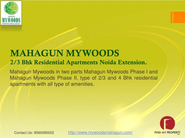 Mahagun Mywoods Noida Extension