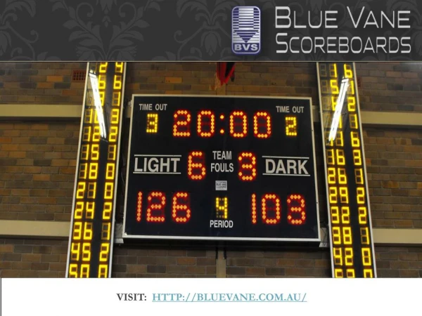 Scoreboard Manufacturers Australia from Blue Vane
