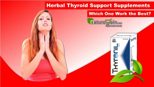 Herbal Thyroid Support Supplements - Which One Work the Best?