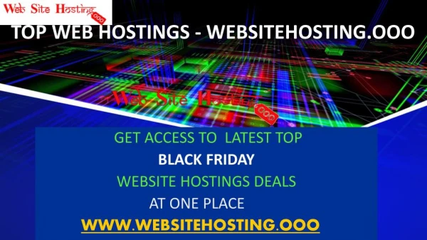 Black Friday Web Hosting Deals – www.websitehosting.ooo