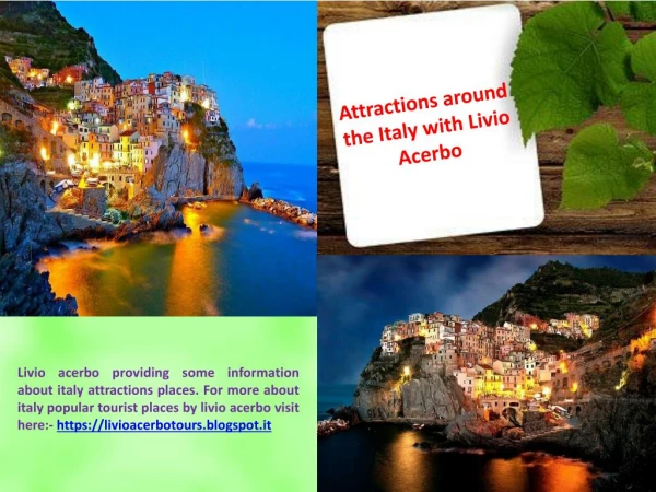 Attractions around the Italy with Livio Acerbo