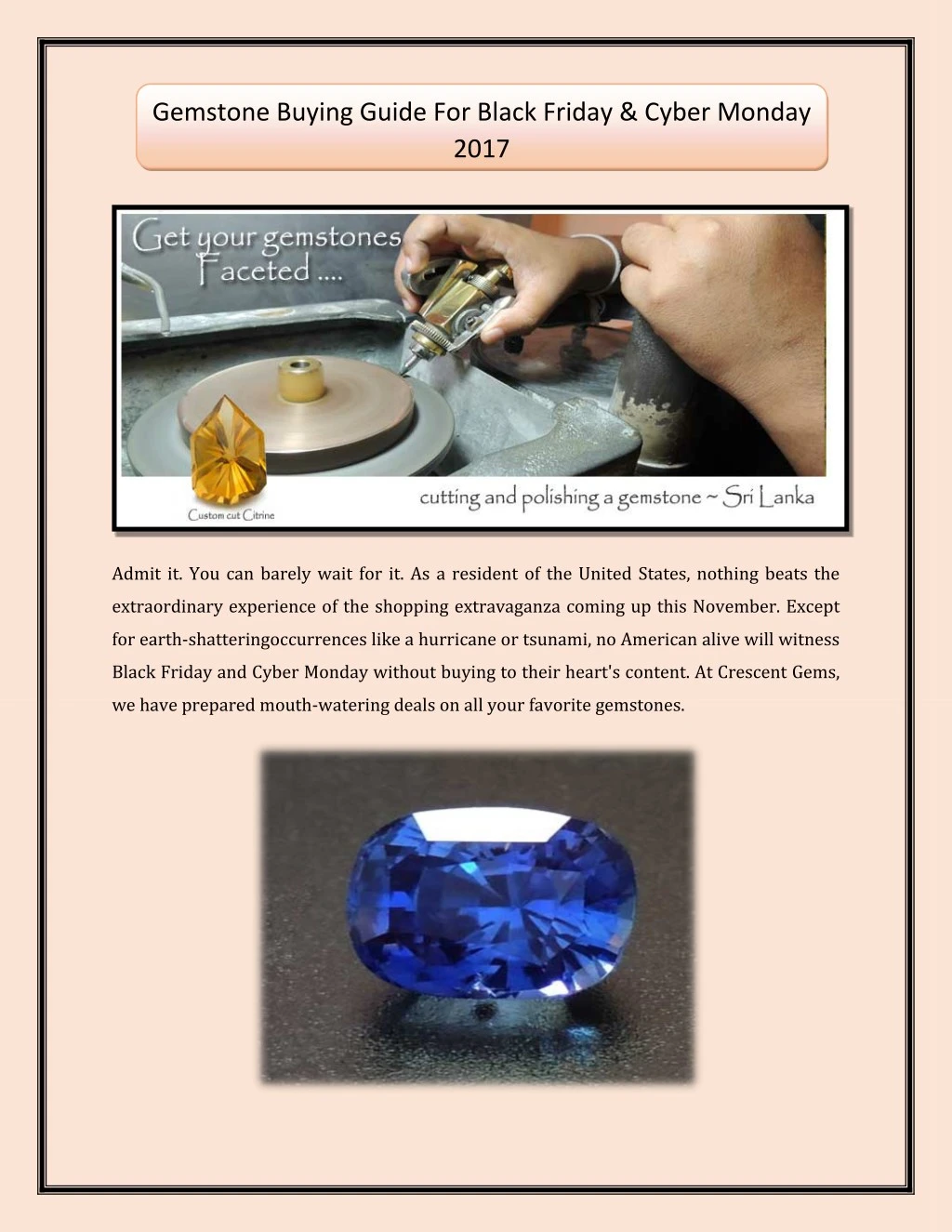 gemstone buying guide for black friday cyber