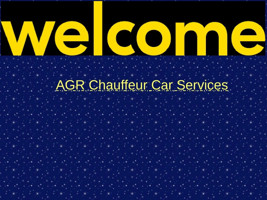 agr chauffeur car services