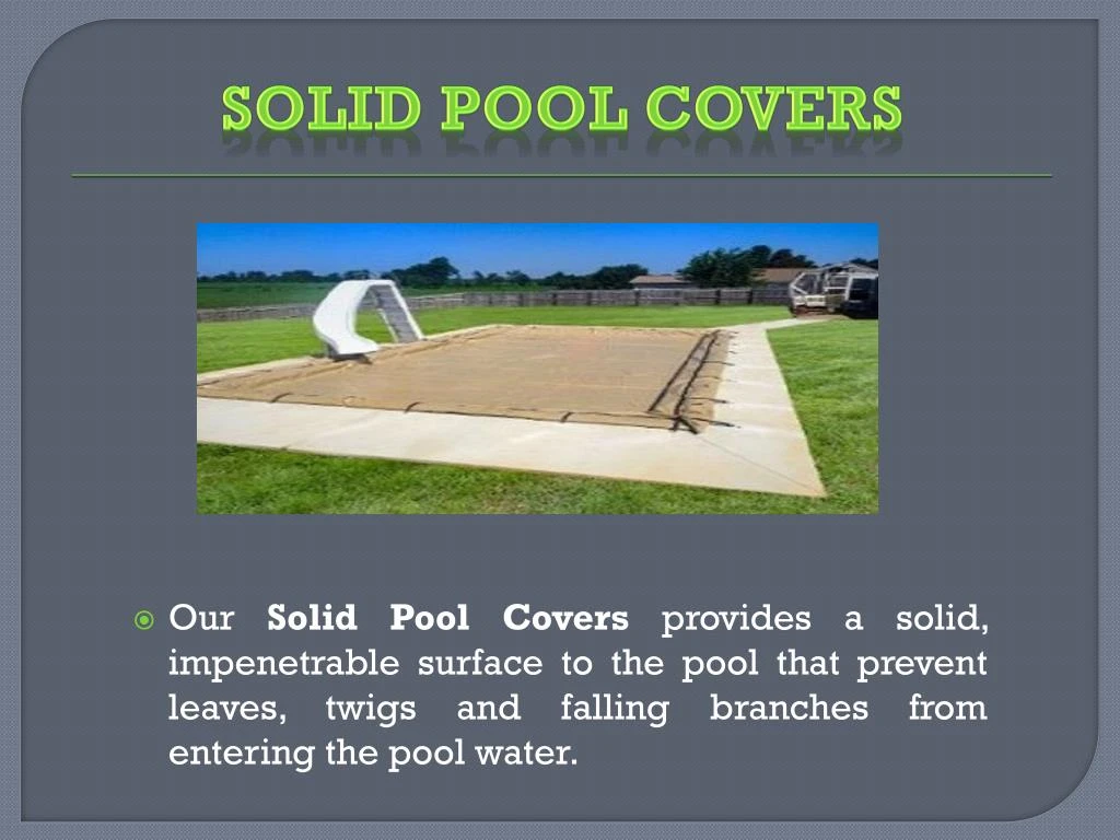 solid pool covers