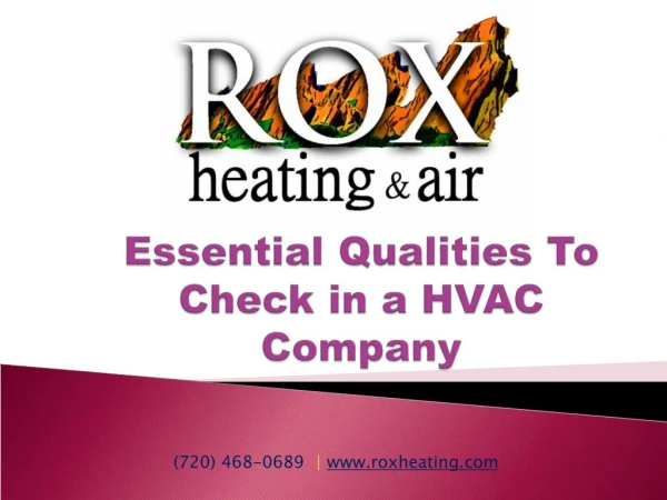 Essential Qualities to Check in a HVAC Company