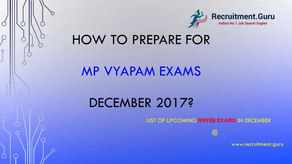 how to prepare for mp vyapam exams december 2017