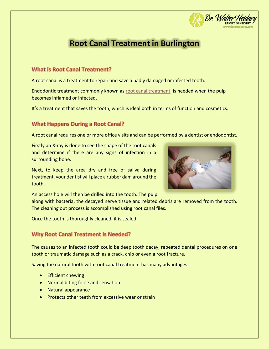 root canal treatment in burlington
