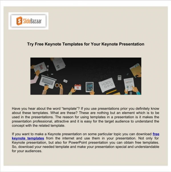 Try Free Keynote Templates for Your Keynote Presentation