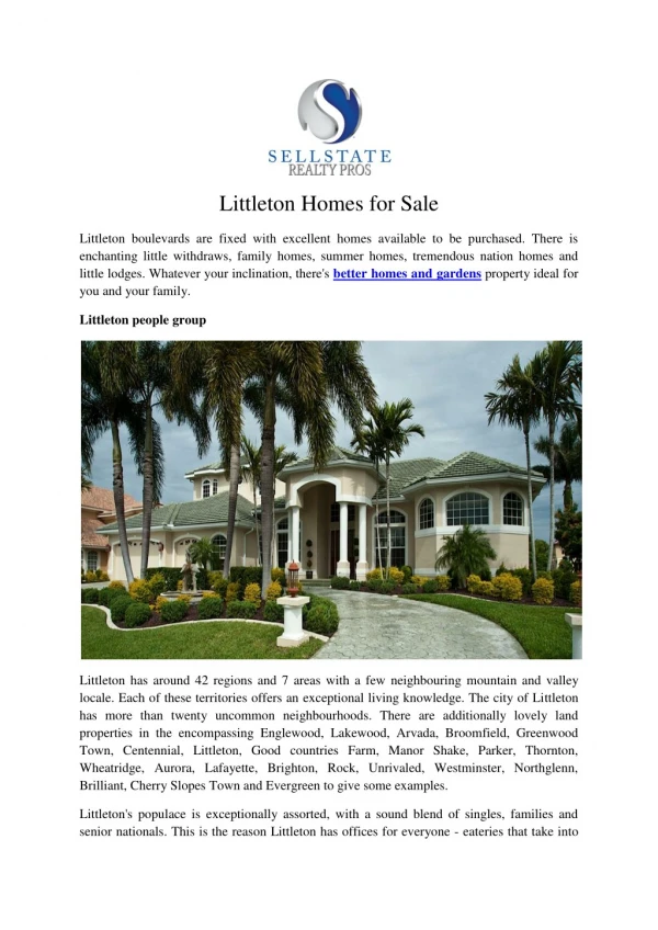 Littleton Homes for Sale