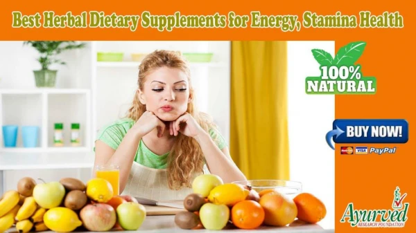 Best Herbal Dietary Supplements for Energy, Stamina Health