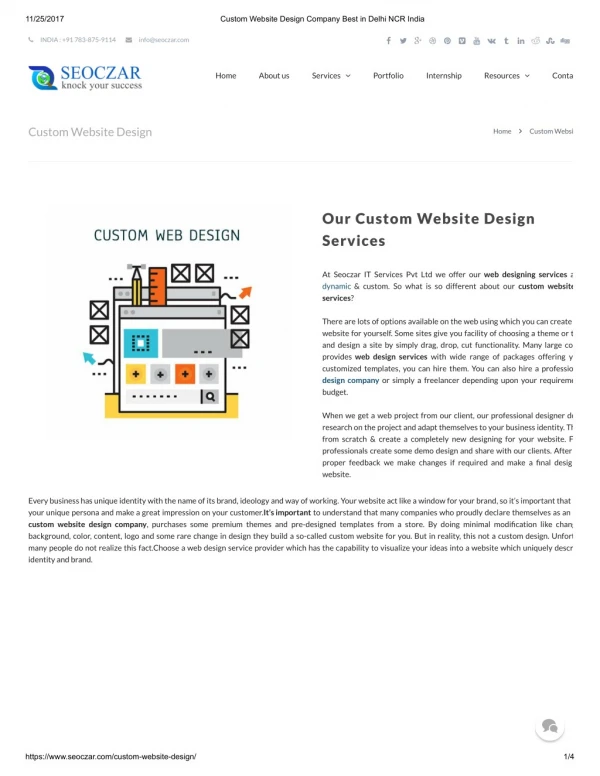 Static Website Design Services