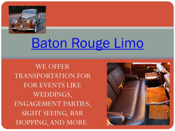 Baton Rouge Party Bus