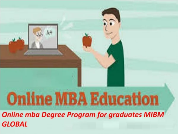 Online mba Degree Program for graduates a management degree programme