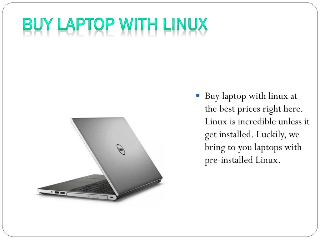 buy laptop with linux