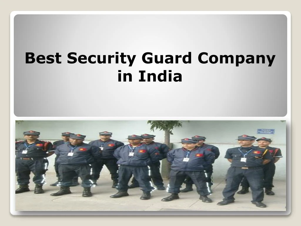 best security guard company in india
