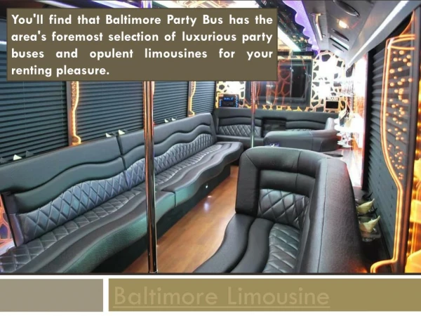 Baltimore Limo Bus