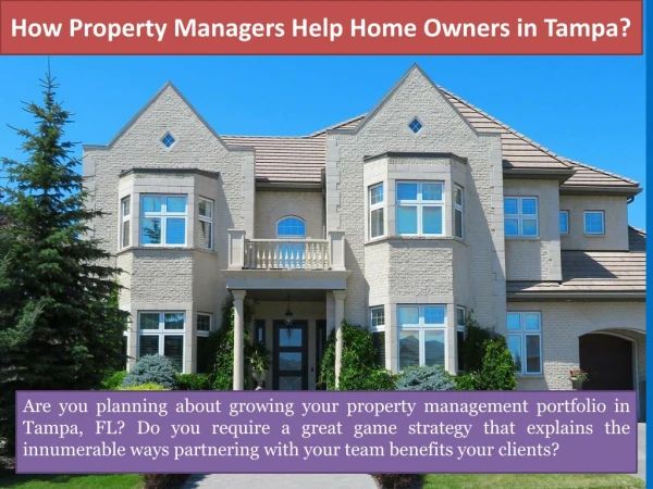 How Property Managers Help Home Owners in Tampa?
