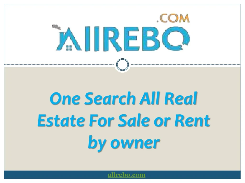 one search all real estate for sale or rent