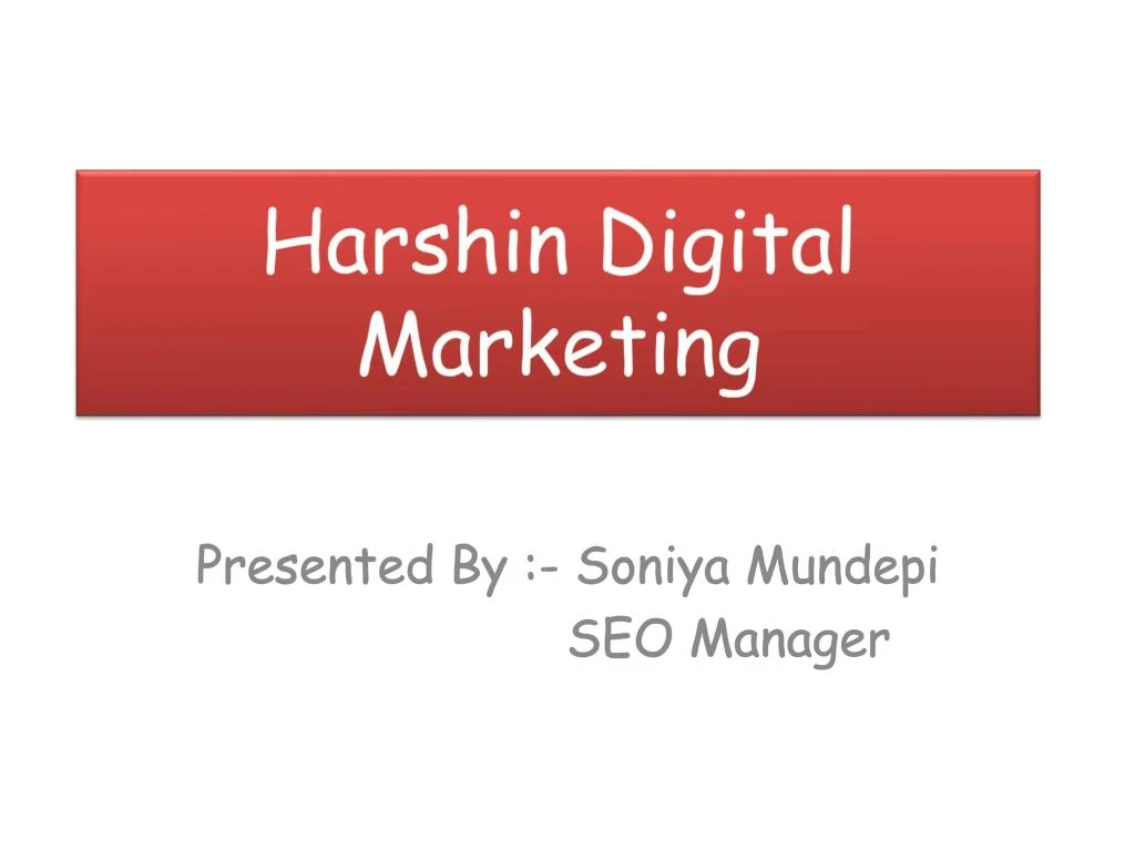 harshin digital marketing