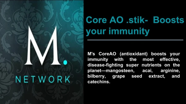 Core AO .stik- Boosts your immunity