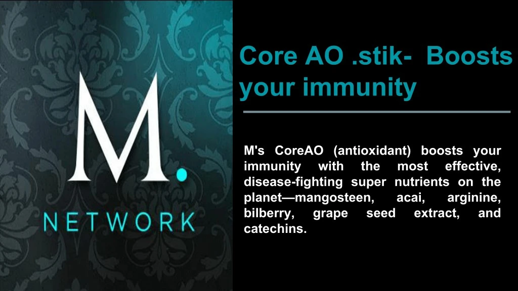 core ao stik boosts your immunity