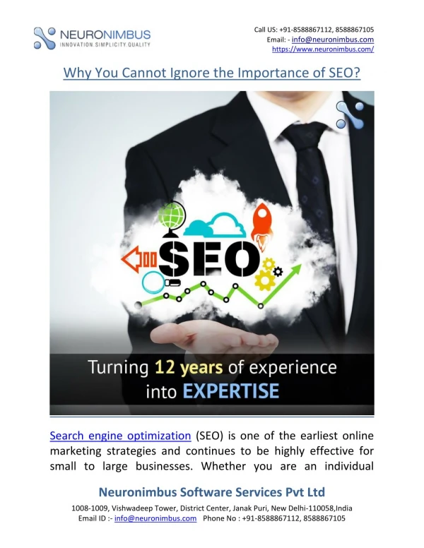 Why You Cannot Ignore the Importance of SEO?