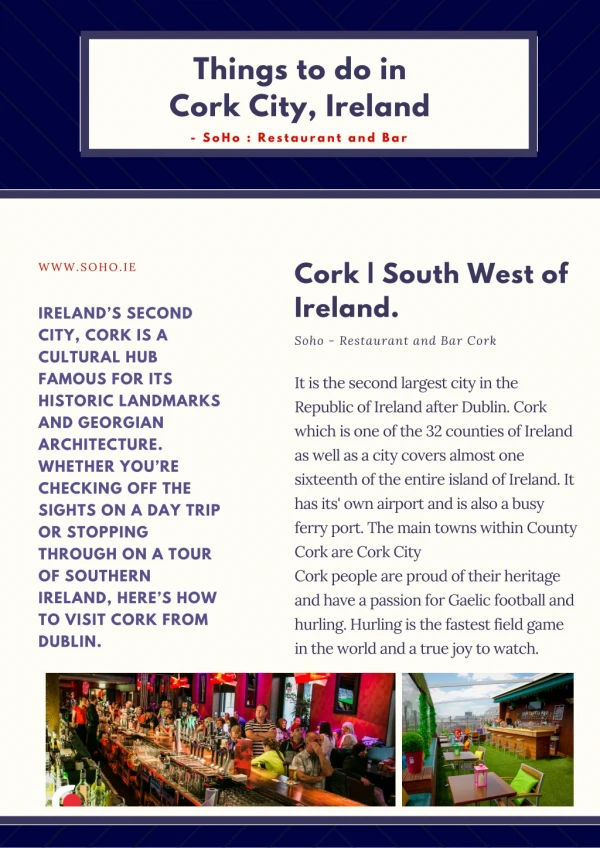 Things to do in Cork City, Ireland
