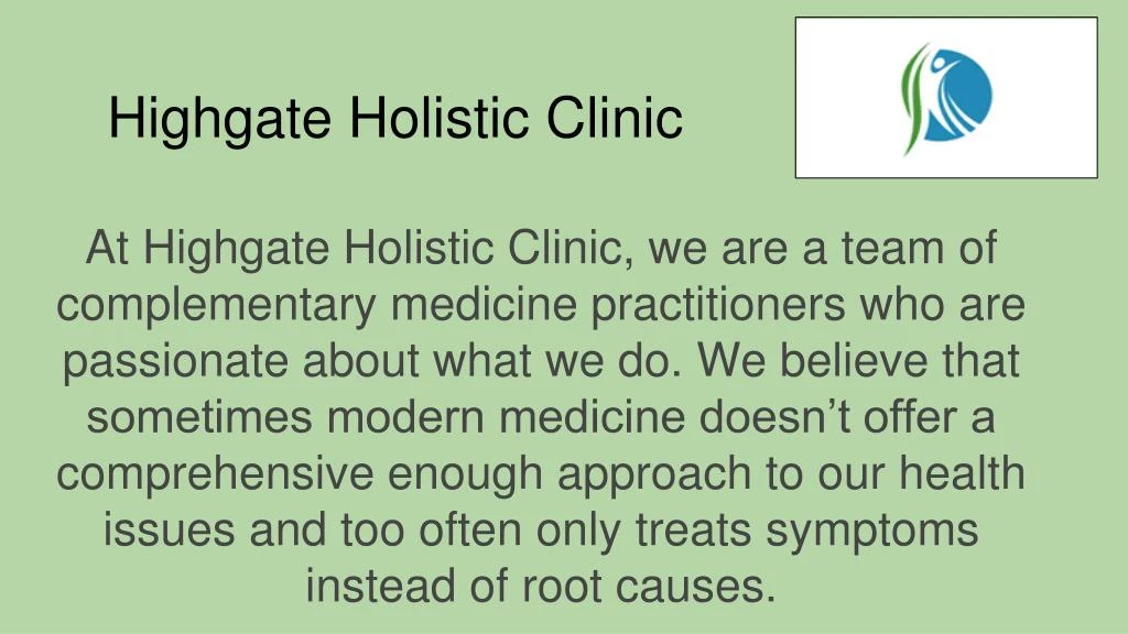 highgate holistic clinic
