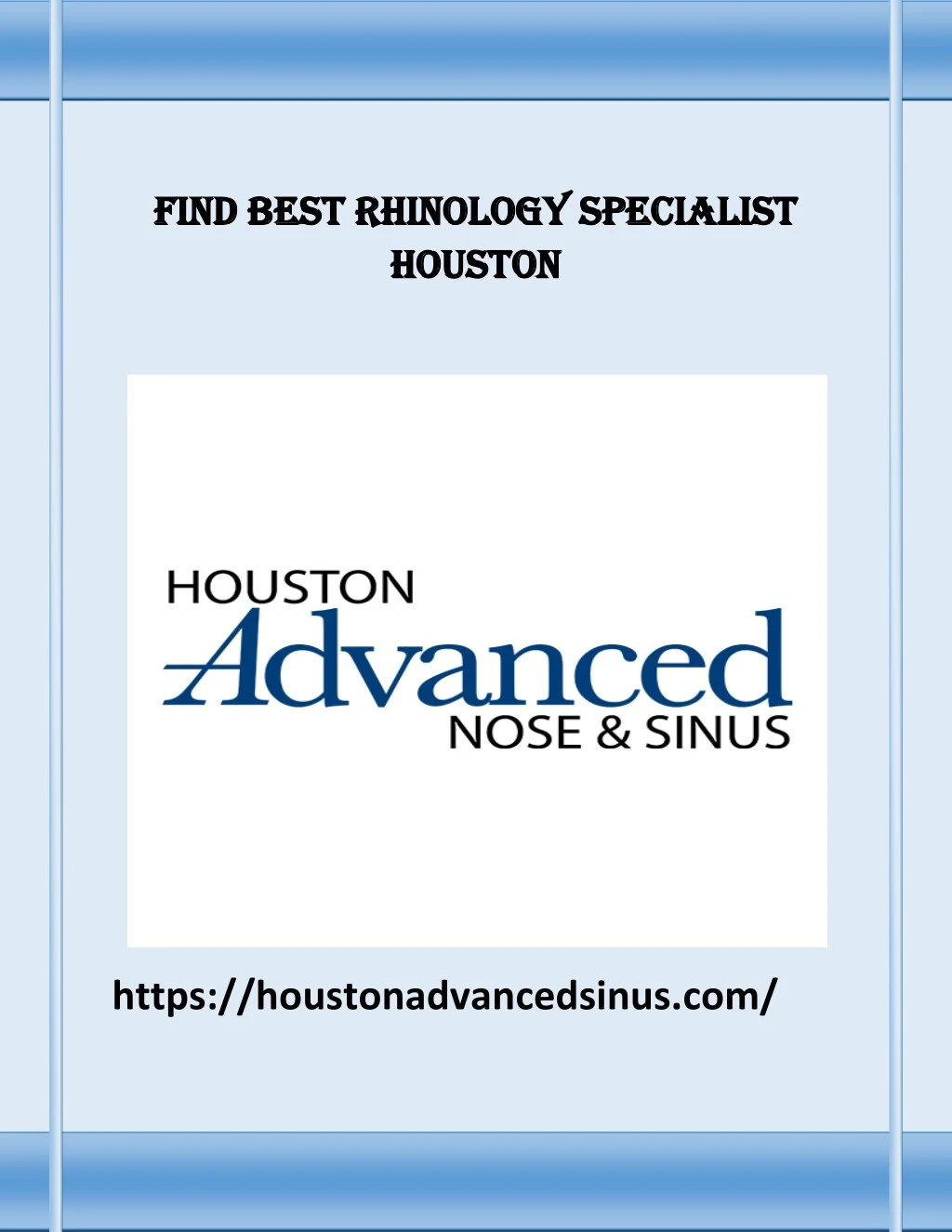 find best rhinology specialist find best