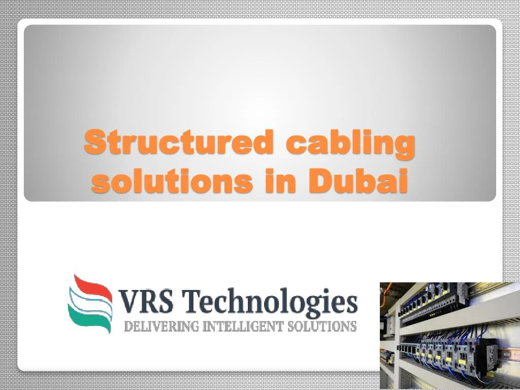 structured cabling solutions in dubai