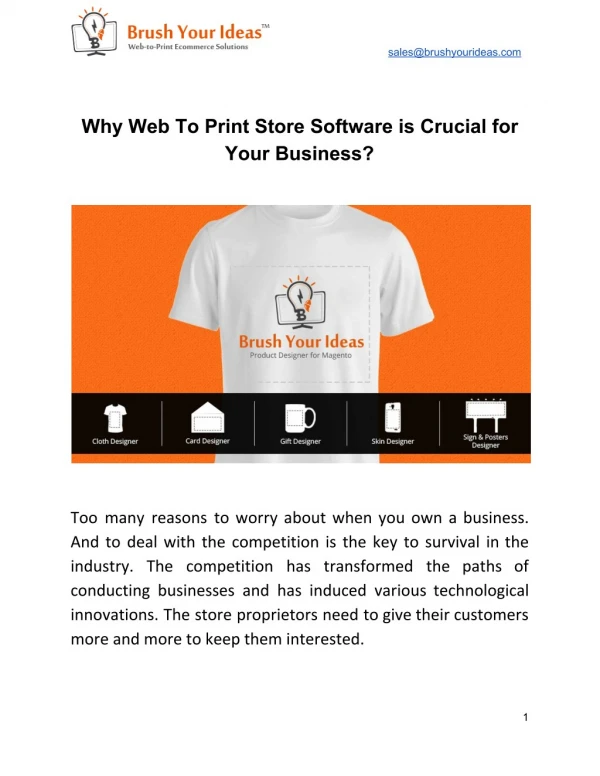 Why Web To Print Store Software is Crucial for Your Business?
