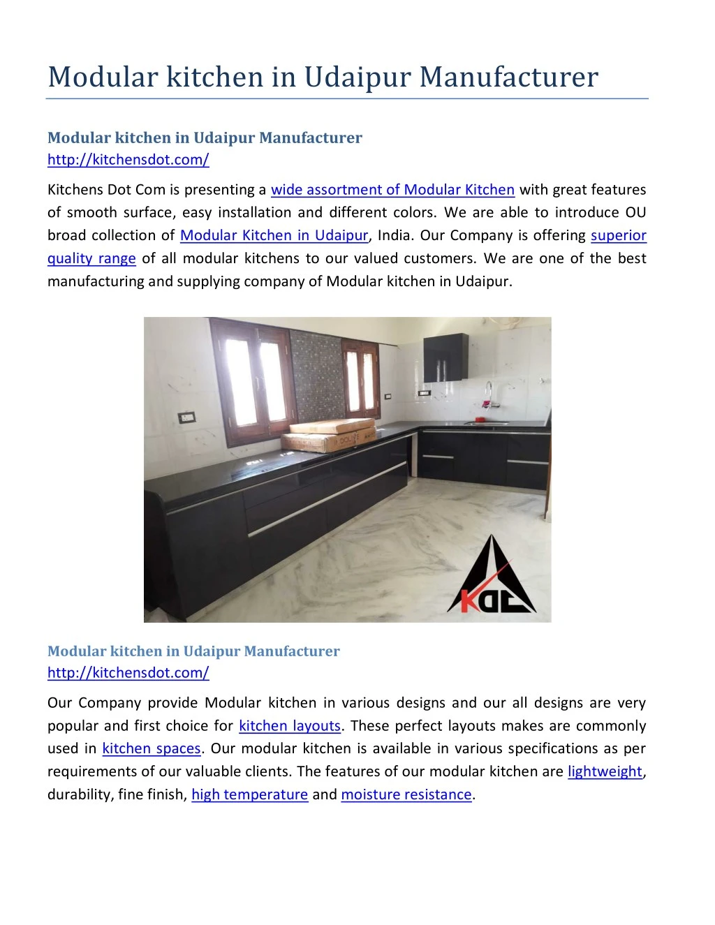 modular kitchen in udaipur manufacturer