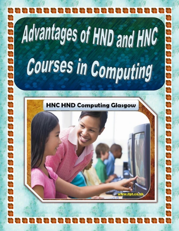 Advantages of HND and HNC Courses in Computing