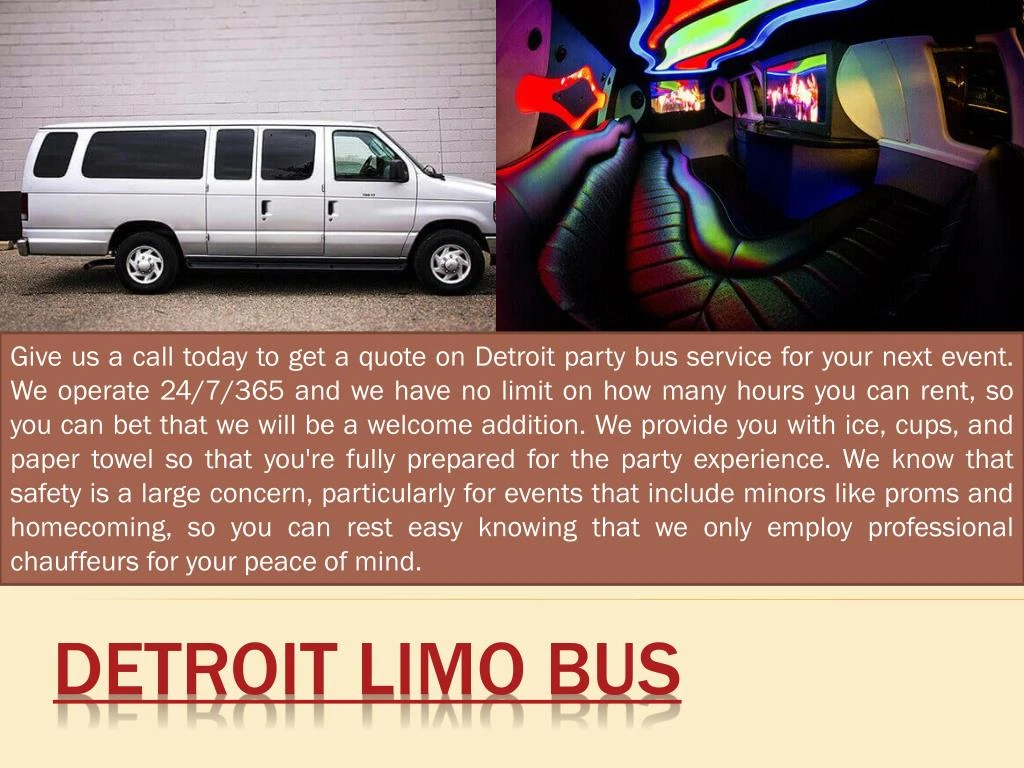 detroit limo bus